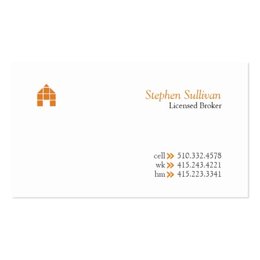 Broker v business card templates (front side)