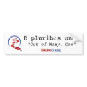 BrokeSnake title, Snake Icon, E pluribus unum, ... bumper stickers