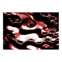 Bromande Space Plastic Red posters