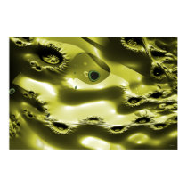 Bromande Space Plastic Yellow posters