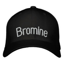 Bromine embroidered hats