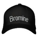 Bromine embroidered hats