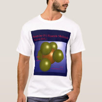 Bromine (V) Fluoride Molecule (front) t-shirts