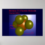 Bromine (V) Fluoride Molecule (print)