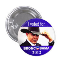 Bronc Obama buttons