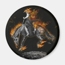 Bronco Blaze Fridge Magnet
