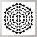 Bronco Rodeo Mandala Poster