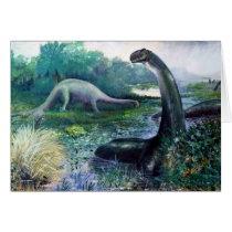 Brontosaurus Greeting Card