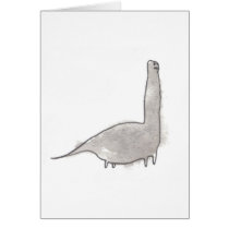 Brontosaurus Greeting Cards
