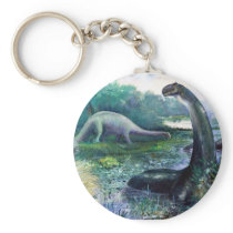 Brontosaurus Keychain