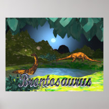 Brontosaurus Poster