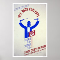 Bronx Band Concert 1940 WPA Posters
