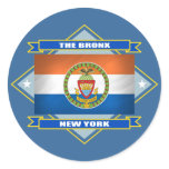 Bronx Diamond Round Sticker