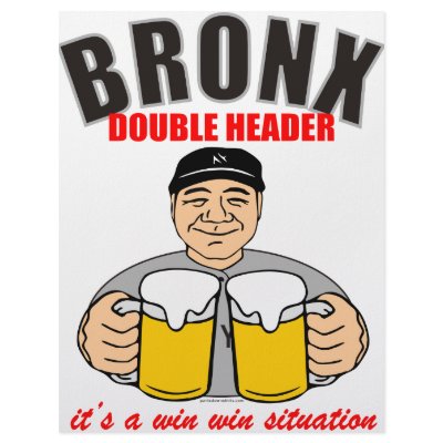 BRONX DOUBLE HEADER CUSTOMIZED LETTERHEAD by pantsdownshirtscom
