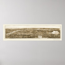 Bronx, NY Panoramic Map - 1897 Print