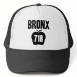 Bronx With Big Apple & 718 Area Code Cutout hats