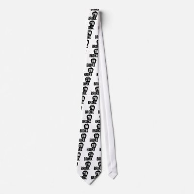Bronx With Big Apple & 718 Area Code Cutout Neckwear by birdy27