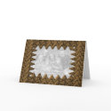 Bronze Abstract Photo Frame cards