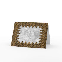 Bronze Abstract Photo Frame cards by DonnaGrayson Bronze Abstract Photo Frame cards