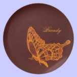 Bronze Butterfly Plate plates