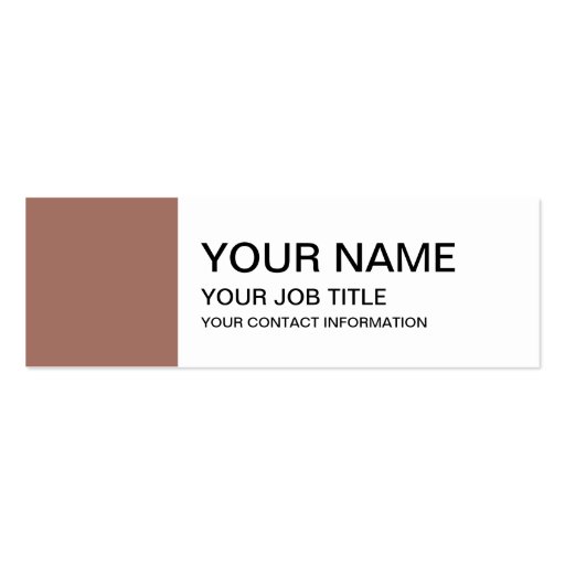 Bronze Classic Colored Business Card Templates (front side)