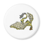 Bronze Dragon Fridge Magnet