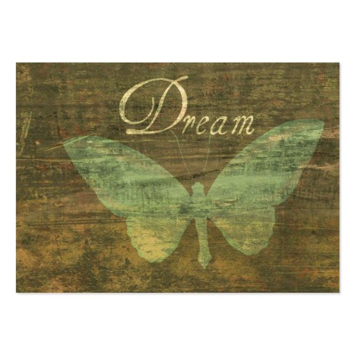 Bronze Dream Butterfly Chubby Business Card (back side)