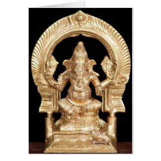 BRONZE GANESH GREETING CARD