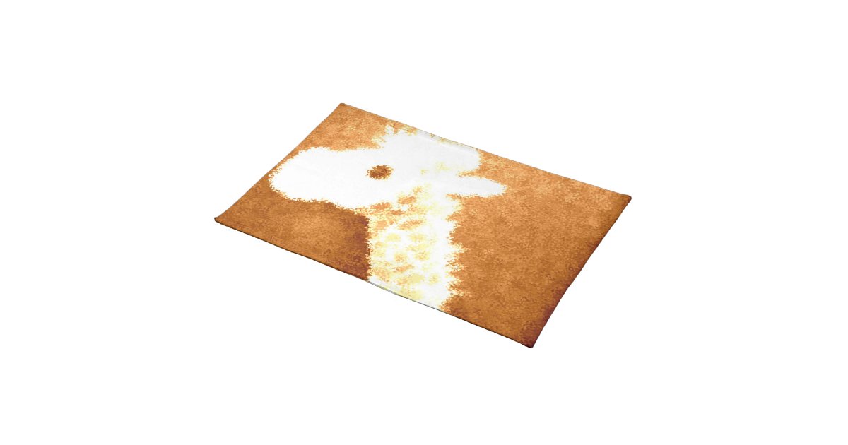 Bronze Giraffe Placemat Zazzle