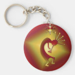 Bronze & Gold Kokopelli Key Chain