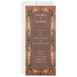 bronze green abstract wedding invitations