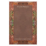bronze green abstract wedding personalized stationery