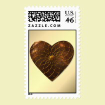 Bronze Heart postage
