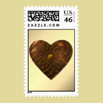 Bronze Heart stamps