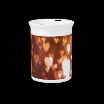 Bronze Hearts Background pitchers