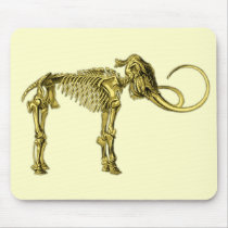Bronze Mammoth Skeleton mousepads by PastLives Bronze Mammoth Skeleton mousepads
