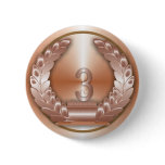 Bronze Medal Pinback Buttons