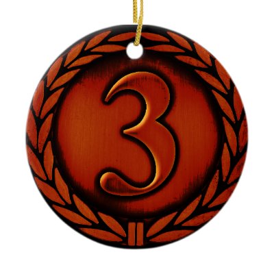 bronze medal christmas tree ornaments by fotoplastykon
