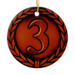 bronze medal christmas tree ornaments