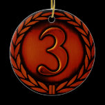 bronze medal christmas tree ornaments