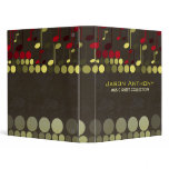 Bronze Olive Music Notes Sheet Collection Album Bi 3 Ring Binder