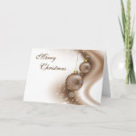 Bronze Ornaments Christmas Card
