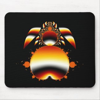 Bronze Rabbit Fractal Mousepad mousepad