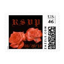 Bronze Rose RSVP Postage