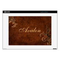 Bronze Scroll Leaf 15" Laptop Skin