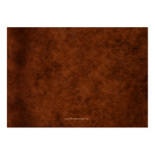 Bronze Scroll Leaf Elegant Business Card (back side)