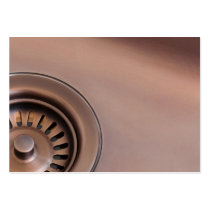 Bronze sink drain business cards