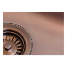 Bronze sink drain business cards