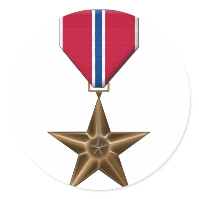 Bronze Star Medal Sticker from Zazzle. Bronze Star Medal Sticker from Zazzle.