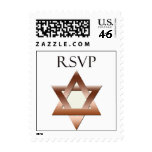 Bronze star of David RSVP Postage Stamp